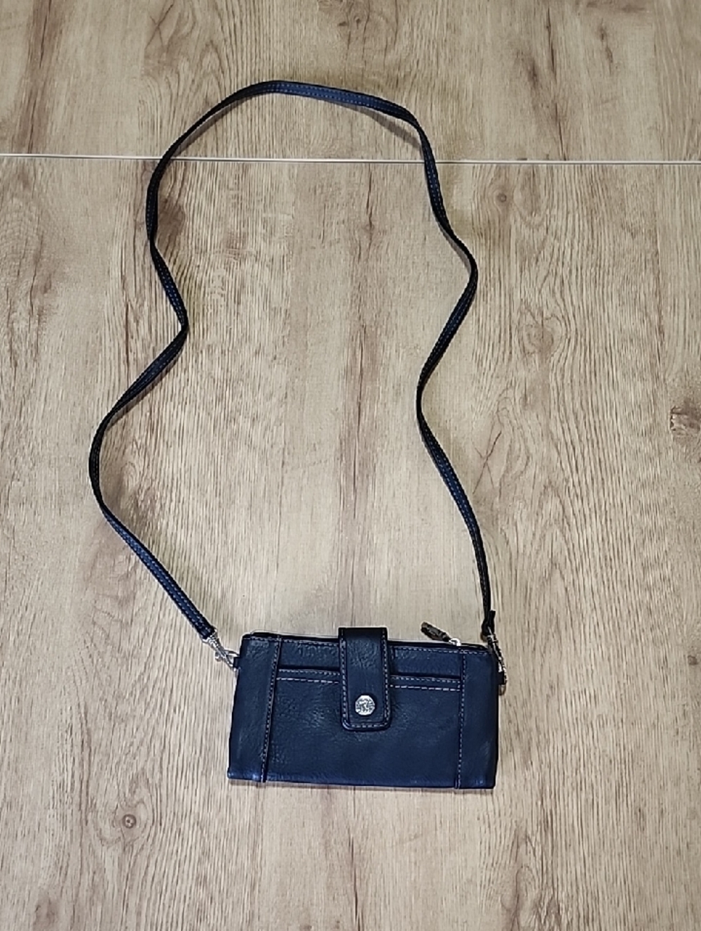 Women's Crossbody Wallet Purse - Black
